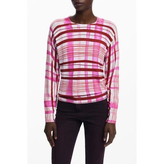 Desigual Pink Viscose Women Sweater - Sweaters