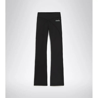 Diadora sorte højtaljede yogabukser med logo, 100% originale brands