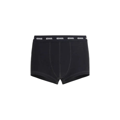 Sorte diesel sorte bomuldstrusser med hvid logo