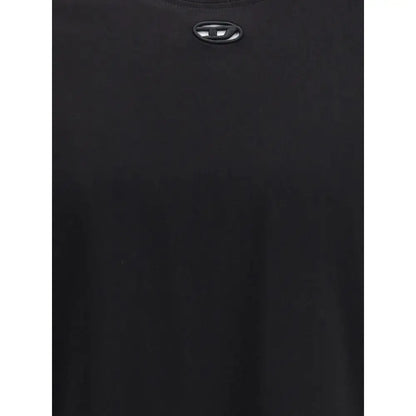 Diesel Black Cotton T-Shirt - T-shirts
