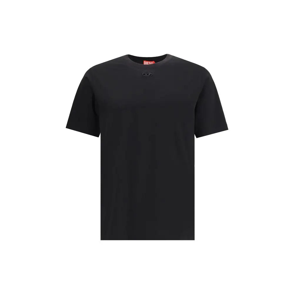 Diesel Black Cotton T-Shirt - T-shirts