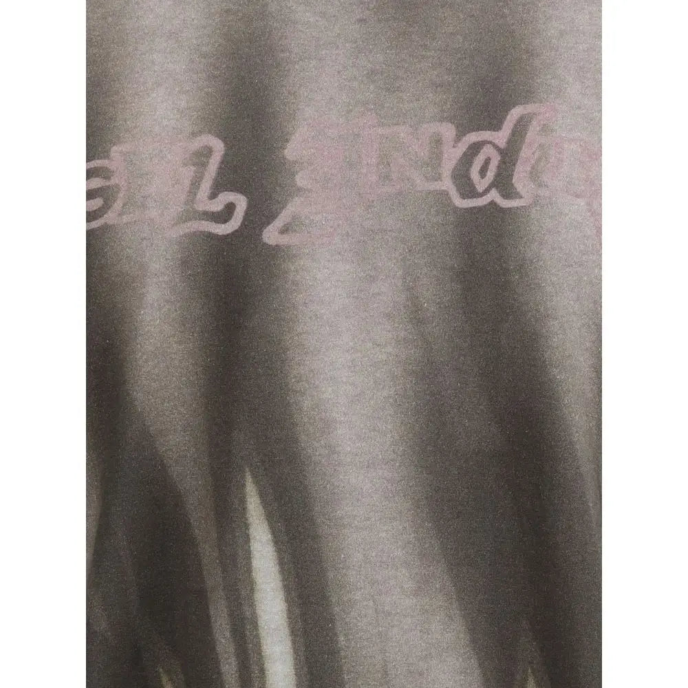 Grå sweatshirt med falmet pink håndskrift, Diesel Gray Cotton Sportswear – spar 30–70% på mode