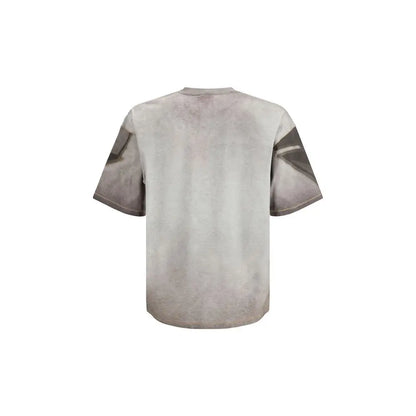 Grå kortærmet t-shirt fra Diesel Gray Cotton Sportswear, outlet mærkevarer, spar 30-70%