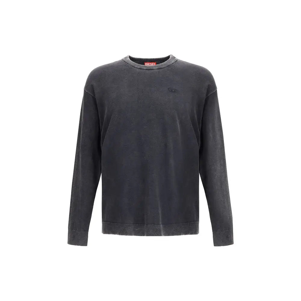 Diesel Gray Cotton Sweatshirt - Sweatshirts