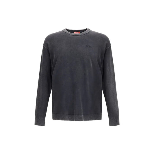 Diesel Gray Cotton Sweatshirt - Sweatshirts