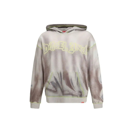 Diesel Gray Cotton Sweatshirt - Sweatshirts