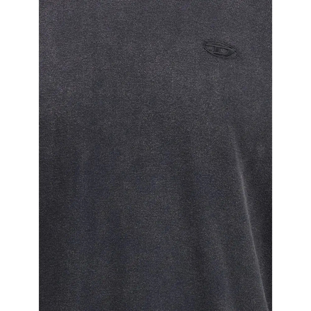 Diesel Gray Cotton Sweatshirt - Sweatshirts