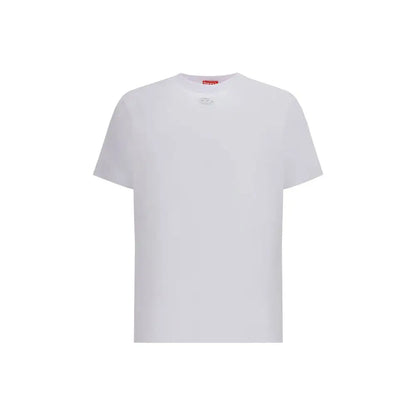 Diesel White Cotton T-Shirt - T-shirts