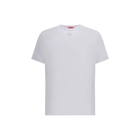 Diesel White Cotton T-Shirt - T-shirts