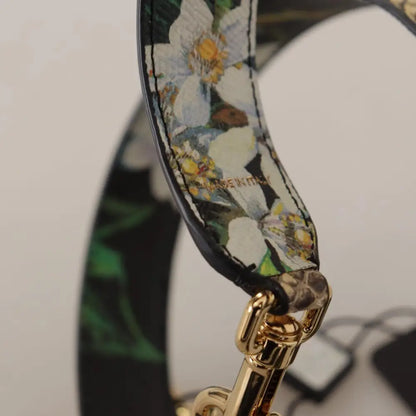 Dolce & Gabbana Beige Exotic Læder Krystals Reversible Skulder Strap