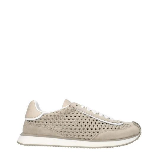 Dolce & Gabbana Beige Fabric Low Top Sneakers - Sneakers