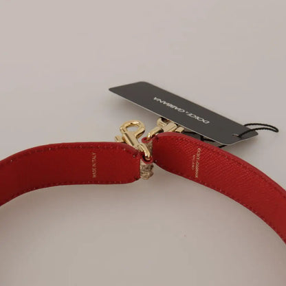 Dolce & Gabbana Beige Python Læder Krystals Skulder Strap