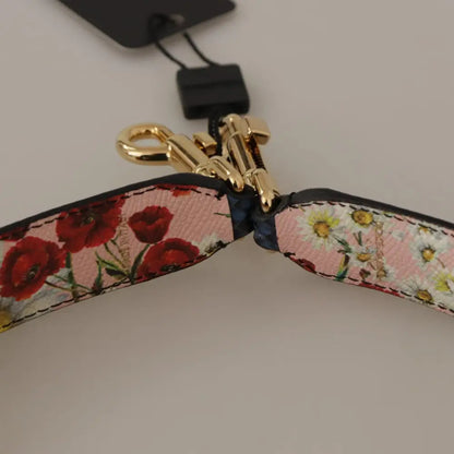 Dolce & Gabbana Blå Exotic Læder Krystals Reversible Skulder Strap