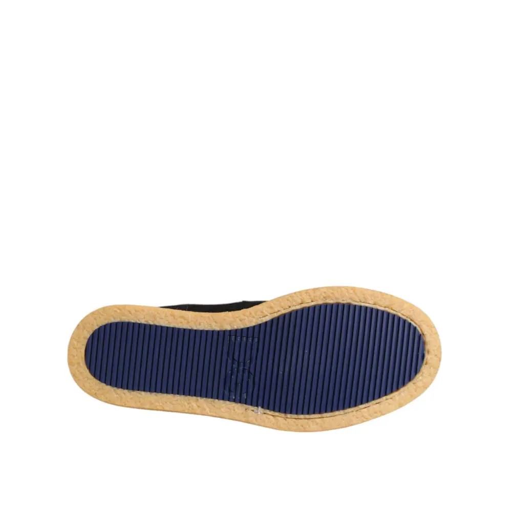 Dolce & Gabbana Black Calf Suede Slip On Ankle Boots Shoes - Ankelstøvler