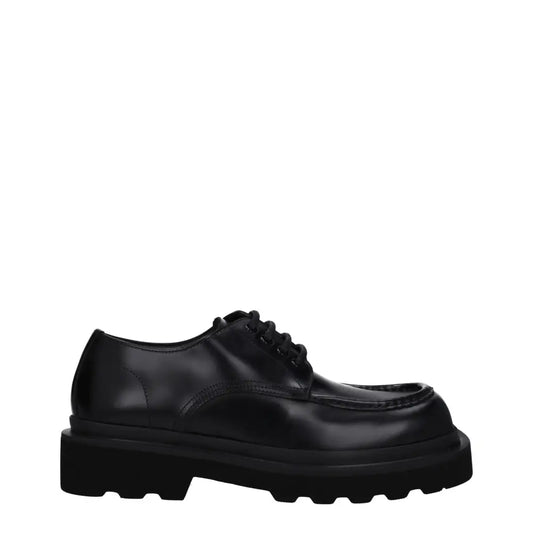Dolce & Gabbana Black Leather Oxfords And Derbies