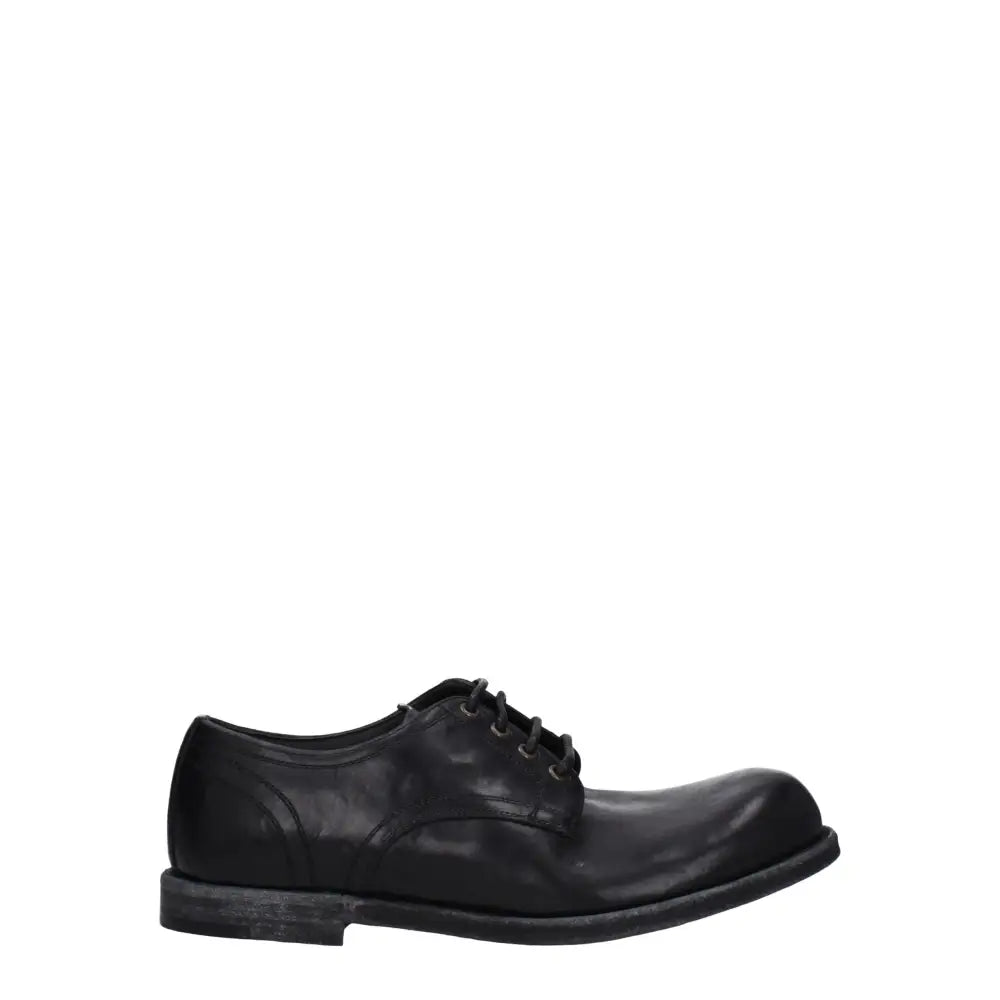 Dolce & Gabbana Black Leather Oxfords And Derbies