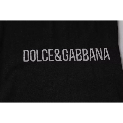 Sort Sorte Dolce & Gabbana logo t-shirt i 100% originale brand