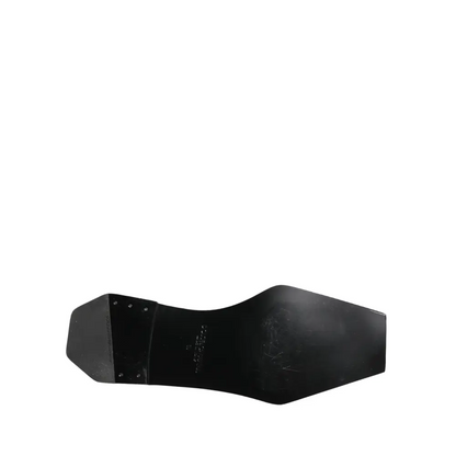 Sohle i sorte, mat lak finish Dolce & Gabbana sorte mat læder dress derby sko