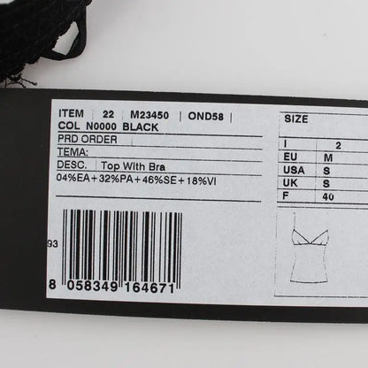 Dolce & Gabbana Black Silk Floral Lace Lingerie Top