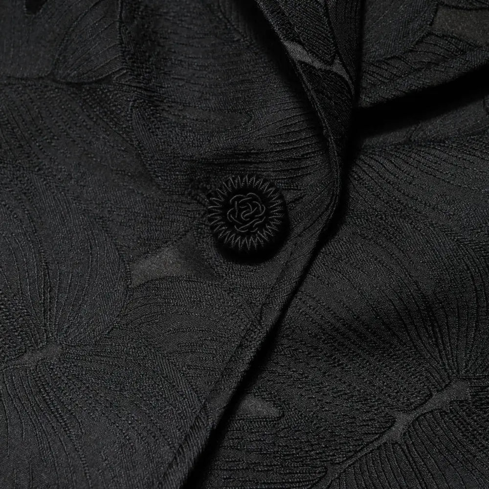 Dolce & Gabbana Black Single Breasted Trench Coat Jacket