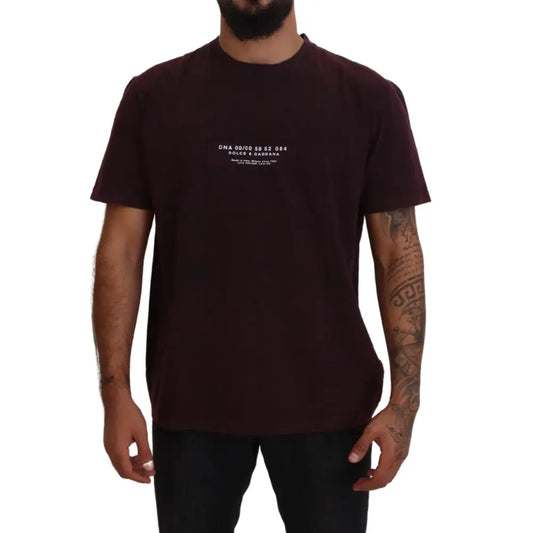 Dolce & Gabbana Bordeaux Crewneck Short Sleeve T-shirt