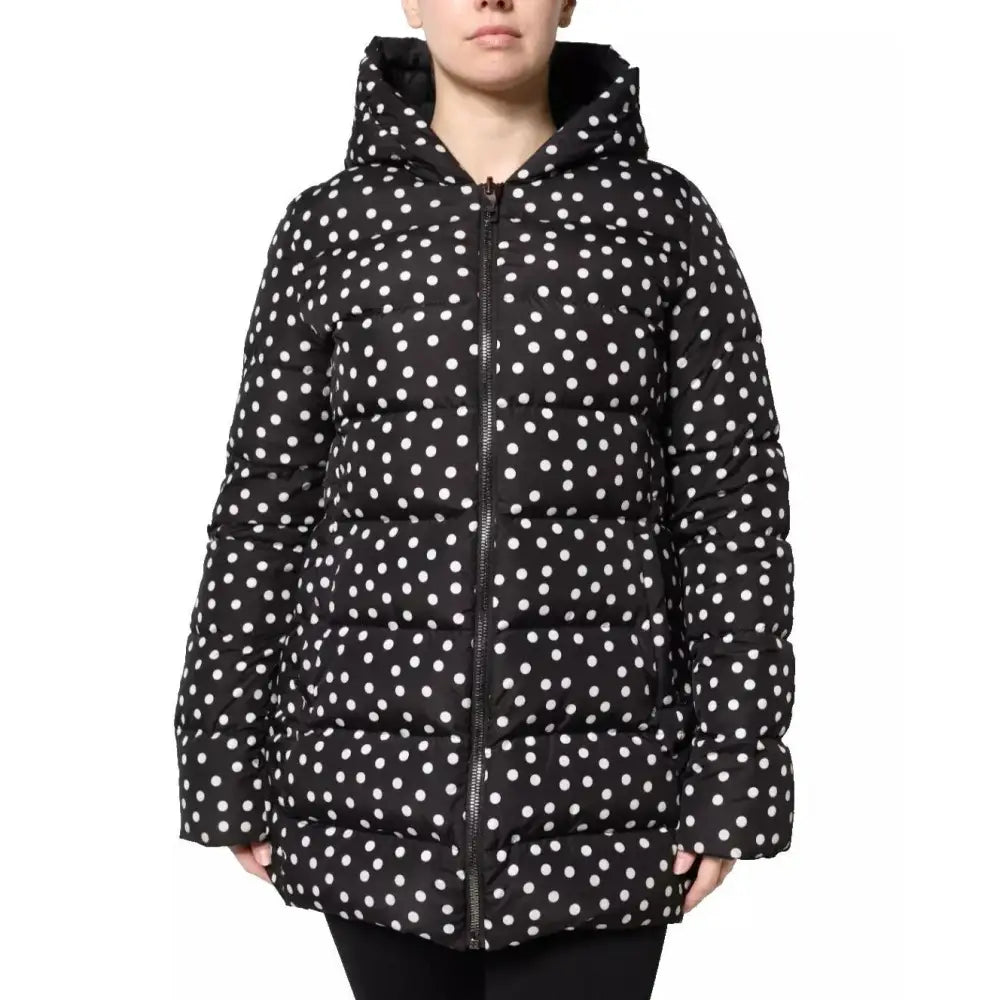 Dolce & Gabbana Elegant Full Zip Black Hooded Jacket