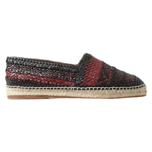 Dolce & Gabbana Elegant Woven Leather Espadrilles