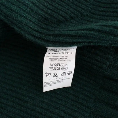 Dolce & Gabbana Green Knitted Cashmere Cardigan