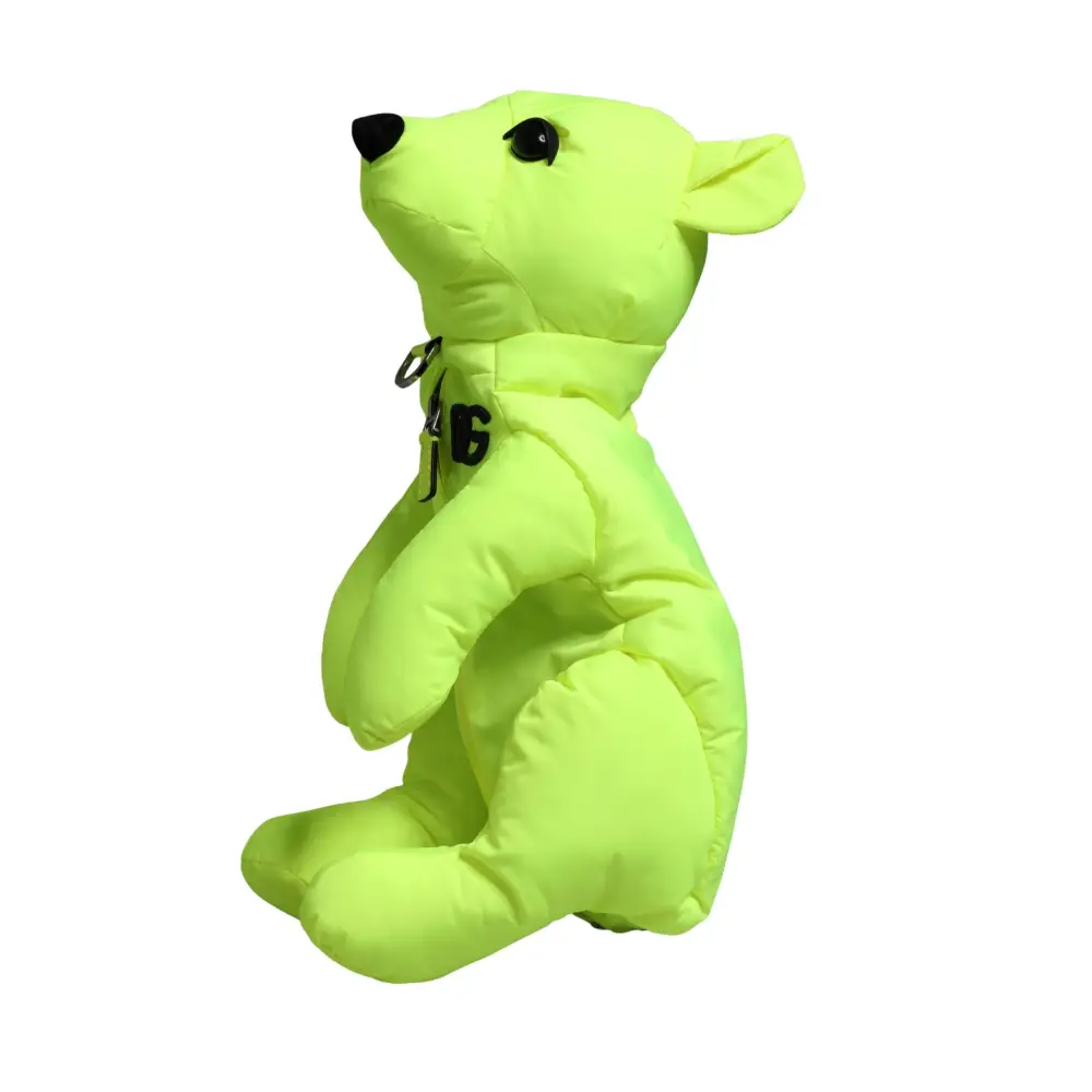 Grøn neon puffer bear plush i Dolce & Gabbana outlet mærkevarer, 100% originale brands