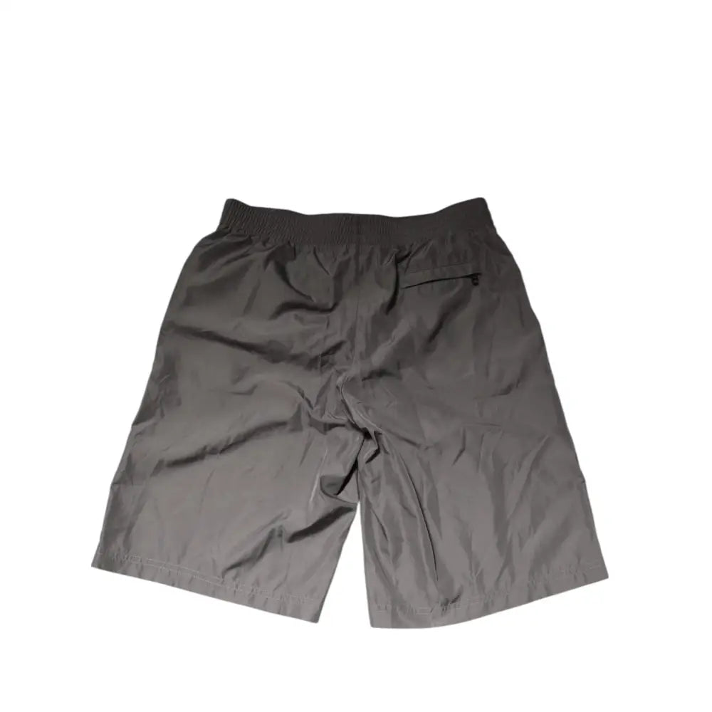 Dolce & Gabbana Light Gray Nylon Elastic Waist Shorts Swimwear