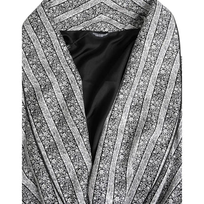 Dolce & Gabbana Multicolor Floral Robe Coat Wrap Jacket