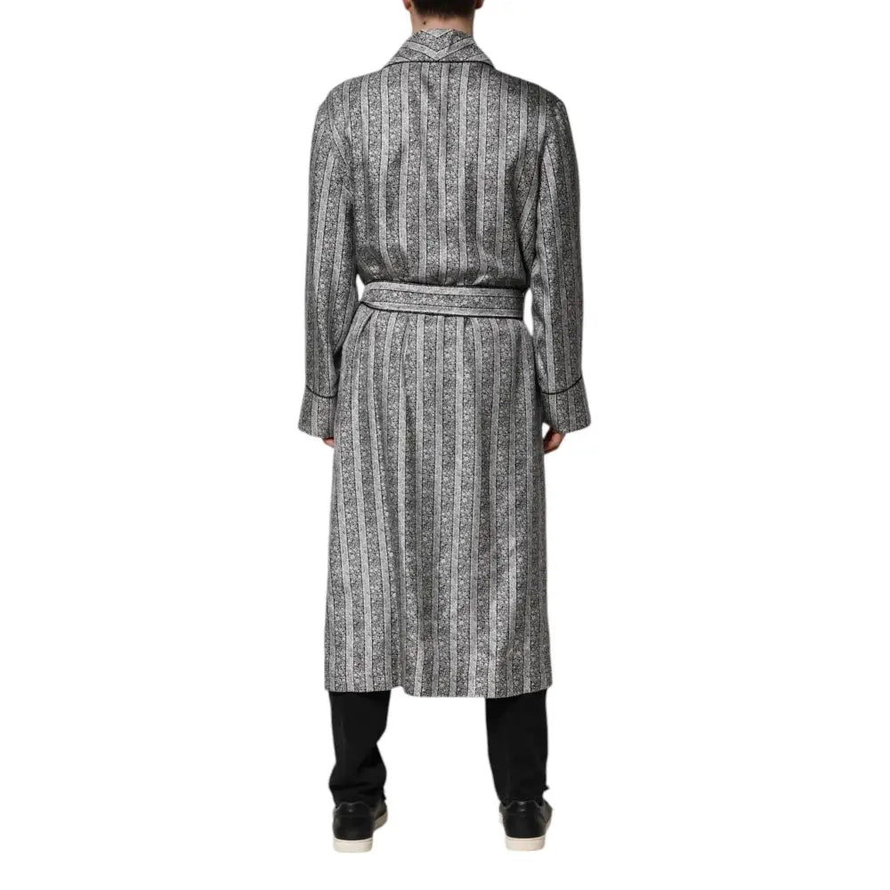 Dolce & Gabbana Multicolor Floral Robe Coat Wrap Jacket