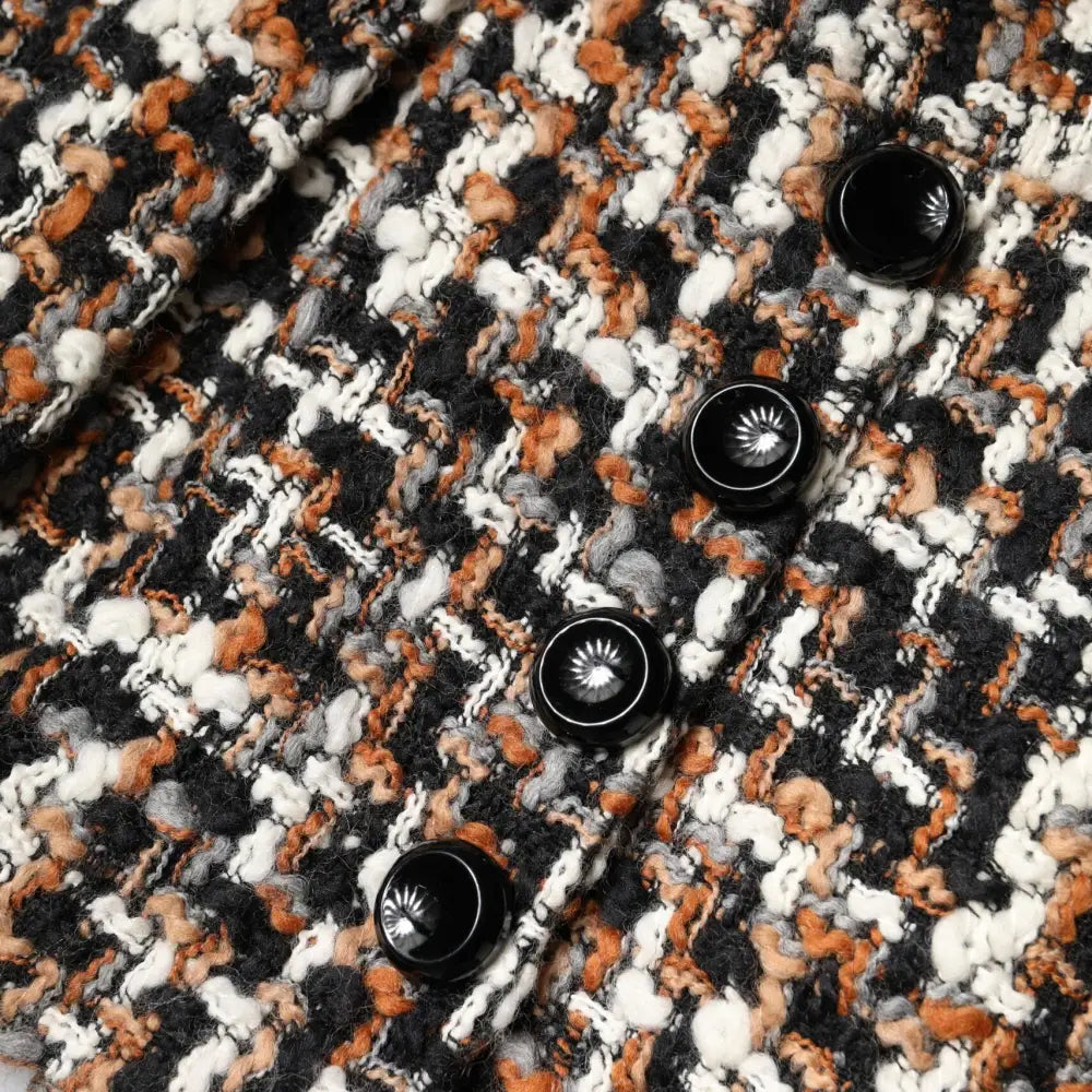 Dolce & Gabbana Multicolor High Waist Tartan Tweed Mini Skirt