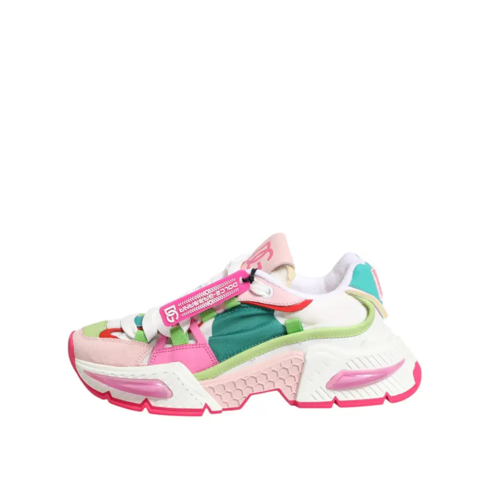 Dolce & Gabbana Multicolor Leather Airmaster Low Top Sneakers Shoes
