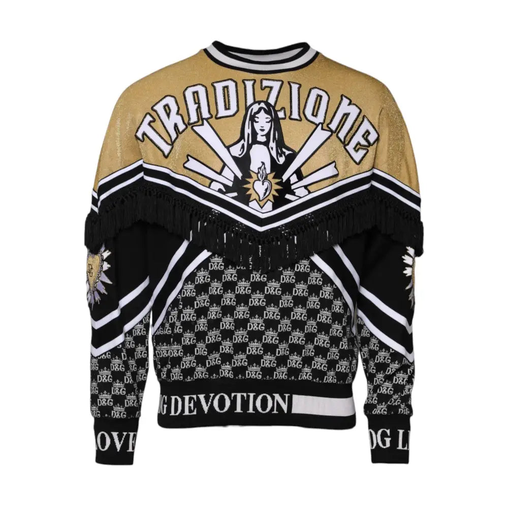 Dolce & Gabbana Multicolor Tradizione E Devotion Sweatshirt Sweater