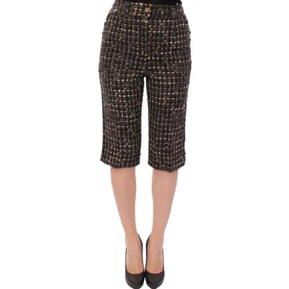 Dolce & Gabbana Multicolor Wool Shorts Pants