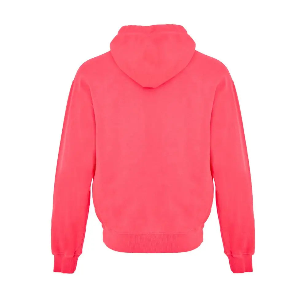 Vibrant Dolce & Gabbana pink cotton sweatshirt med blød tekstur og ribbede manchetter