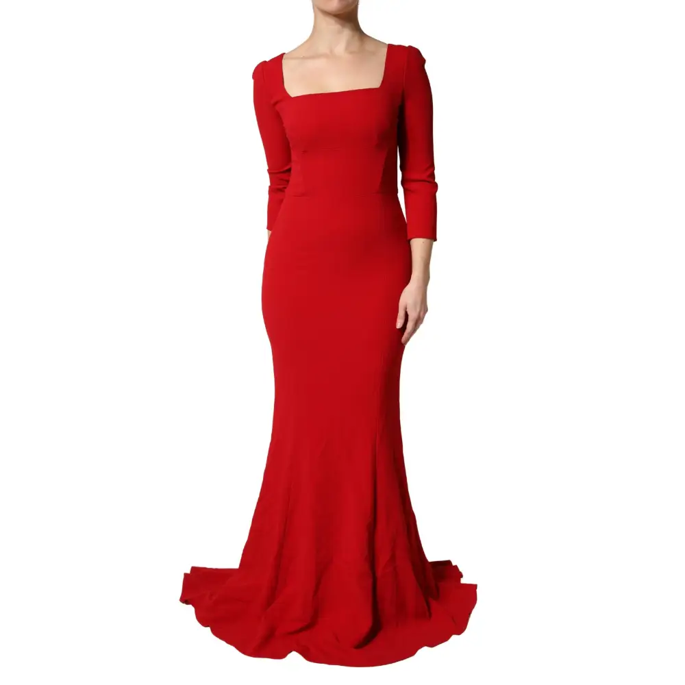 Striking Dolce & Gabbana rød mermaid kjole, spar 30–70% på mode