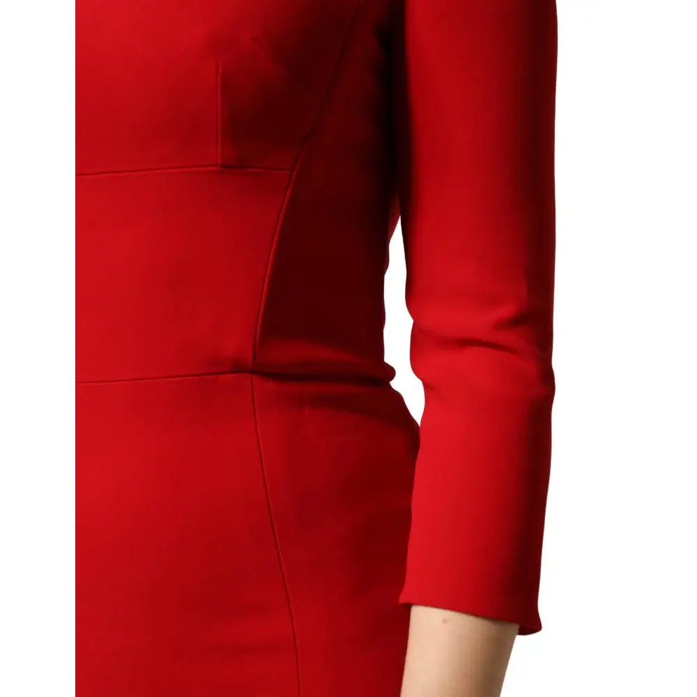 Sleek Dolce & Gabbana rød viscose sheath bodycon mermaid kjole, 100% originale brands