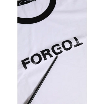 Dolce & Gabbana gabbana white cotton t-shirt med forgol-tryk