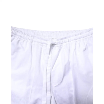 Dolce & Gabbana White Cotton Shirt Pants Pajama Set Sleepwear