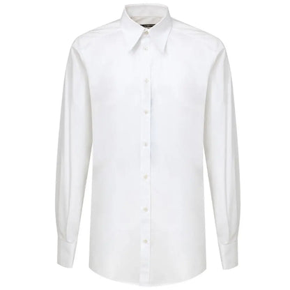 Dolce & Gabbana White Cotton Shirt - Skjorte