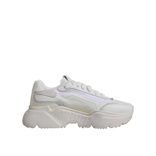 Dolce & Gabbana White Daymaster Low Top Sneakers Shoes - 39 - Sneakers
