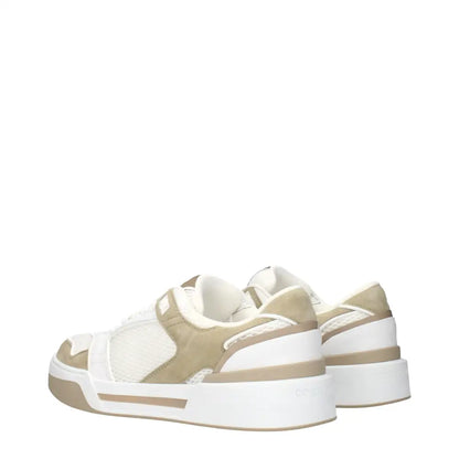 Dolce & Gabbana White Fabric Low Top Sneakers - Sneakers