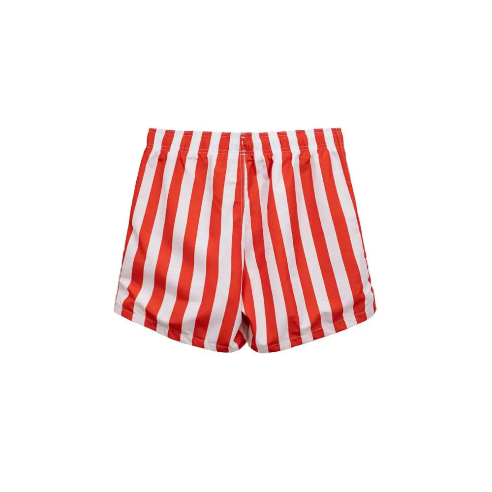 Emporio Armani Red Polyester Swim Short