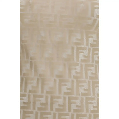 Fendi multicolor polyamide top med beige Fendi FF-logo stof mønster