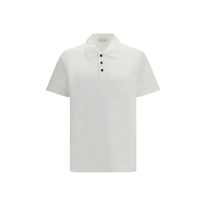 Hvid poloshirt fra Ferragamo, 100% originale brands i outlet mærkevarer