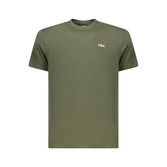 Fila Verde organisk bomuld herre T-shirt i olivengrøn med logo