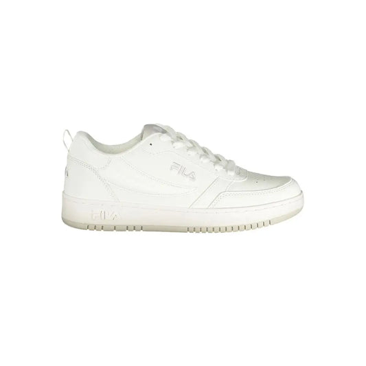 Hvide Fila polyester sneakers med minimalistisk læderdesign