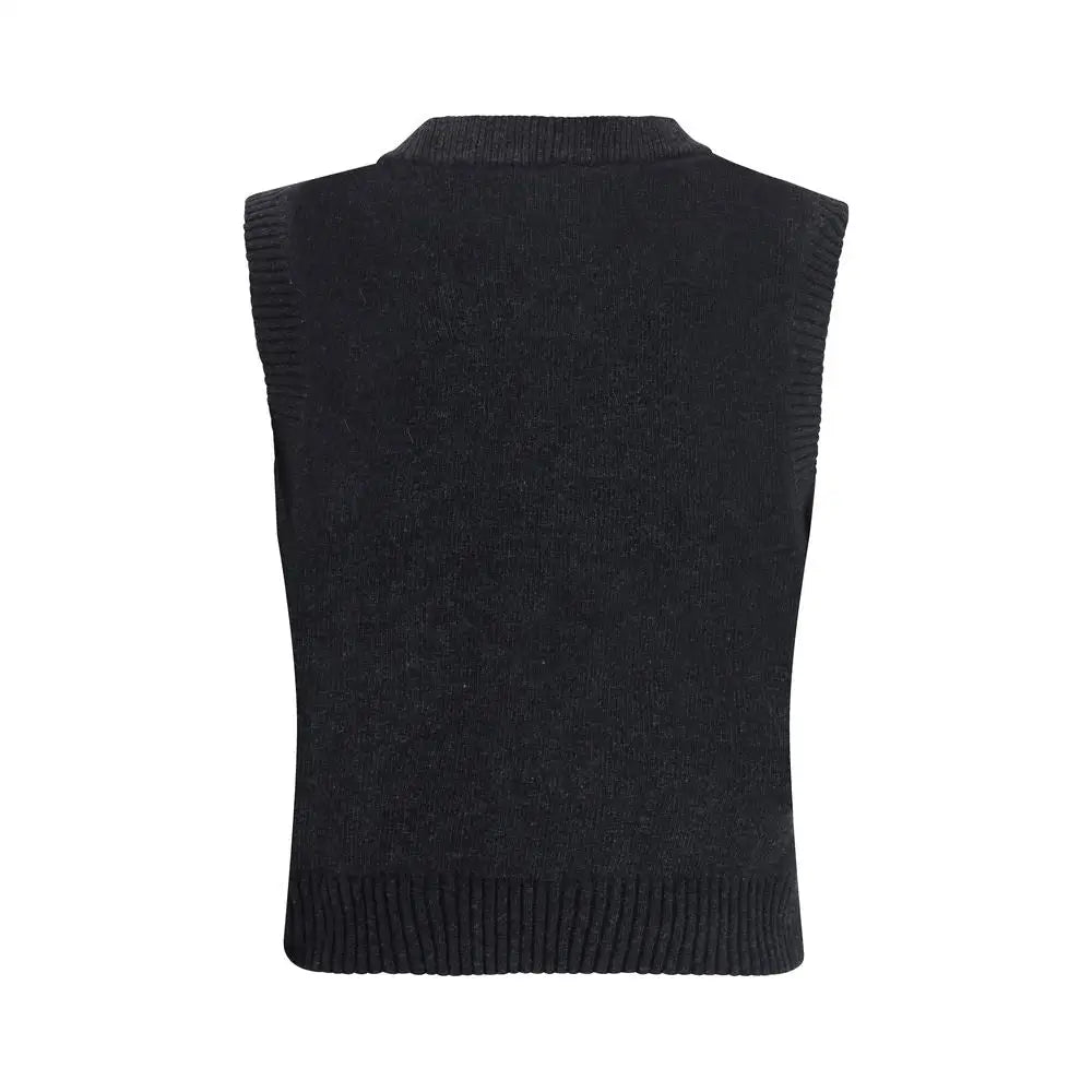 Ganni Black Wool Sweatshirt - S - Sweatshirts